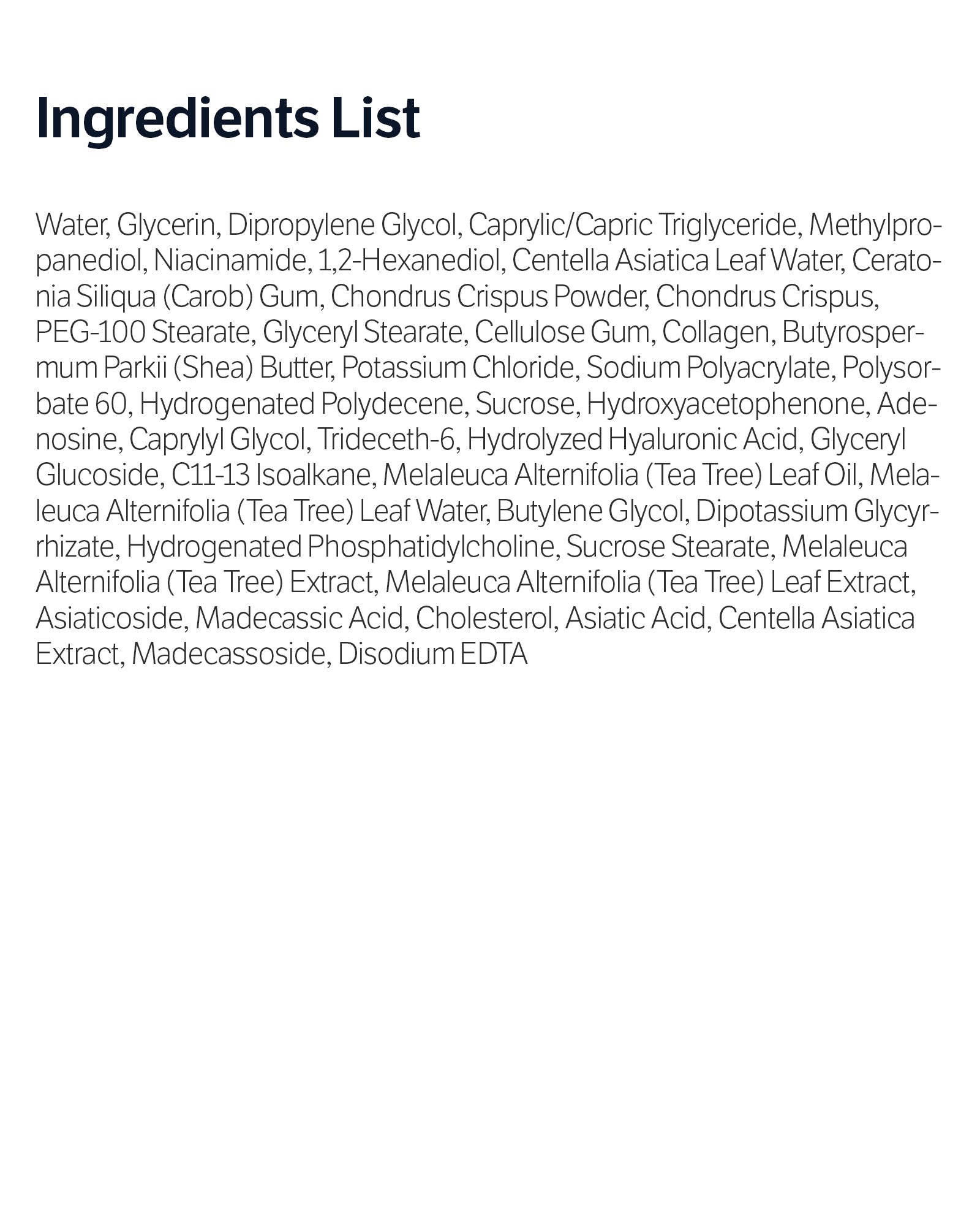 Deep Collagen Cica Teatree Soothing Mask