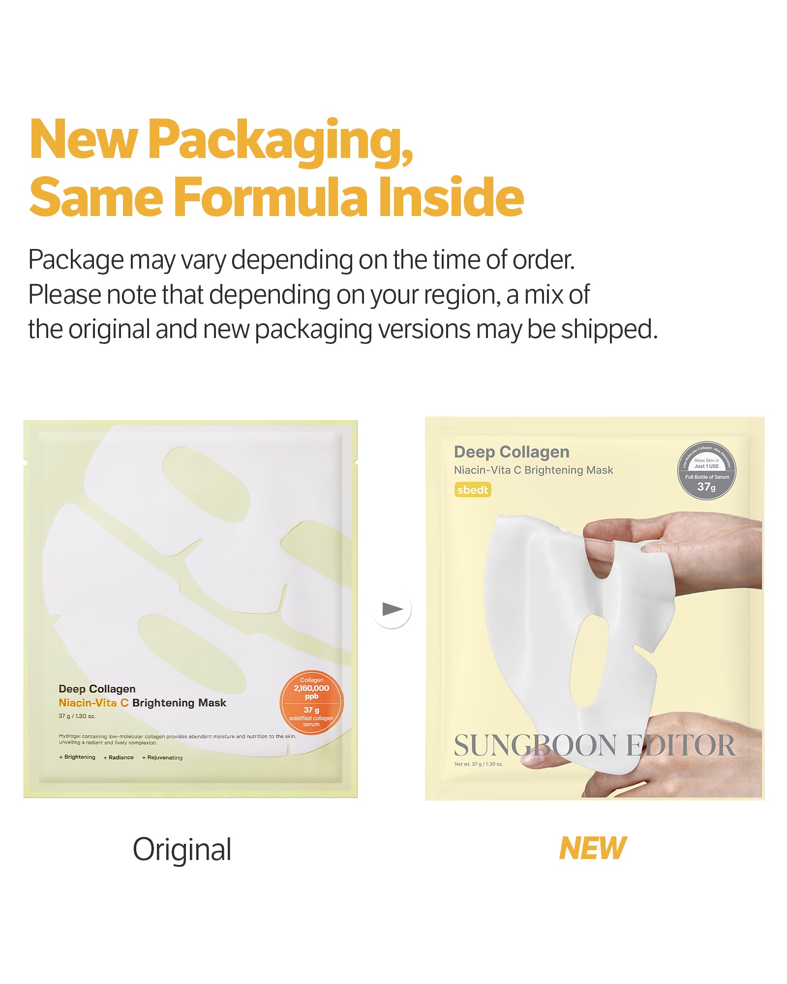 Deep Collagen Niacin Vita C Brightening Mask