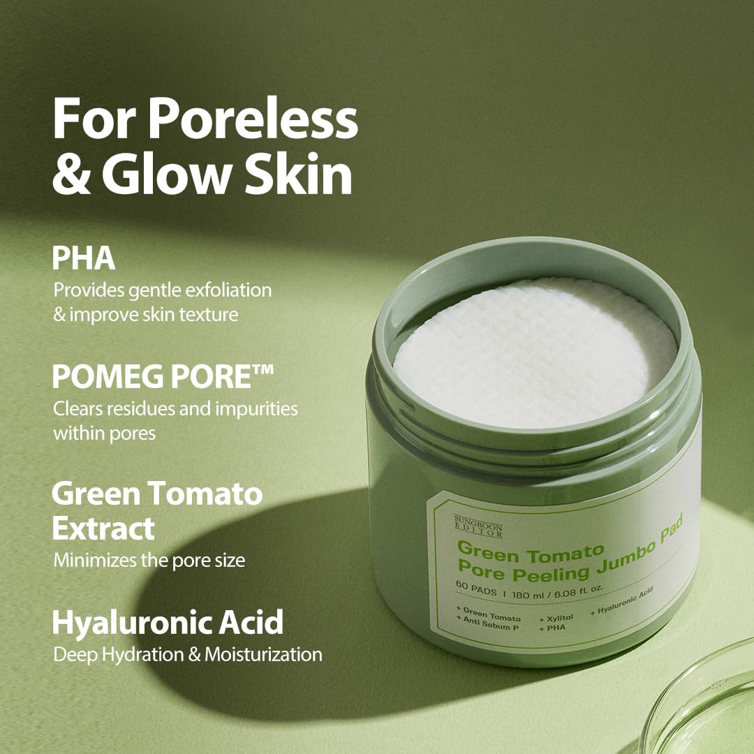 Green Tomato Pore Peeling Jumbo Pad (60pcs)