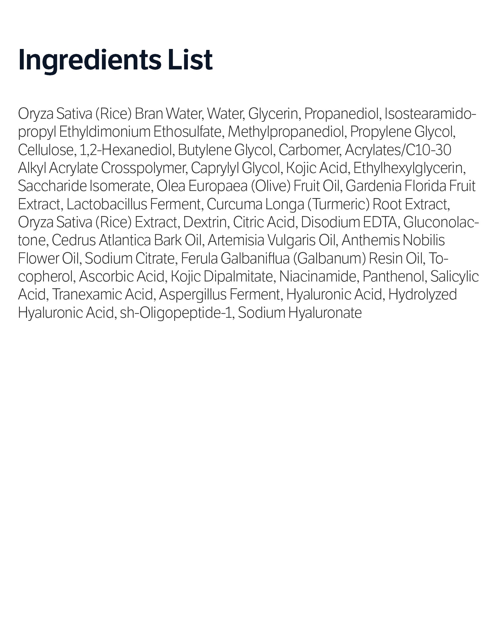 Kojic Acid Niacinamide Rice Peel Shot
