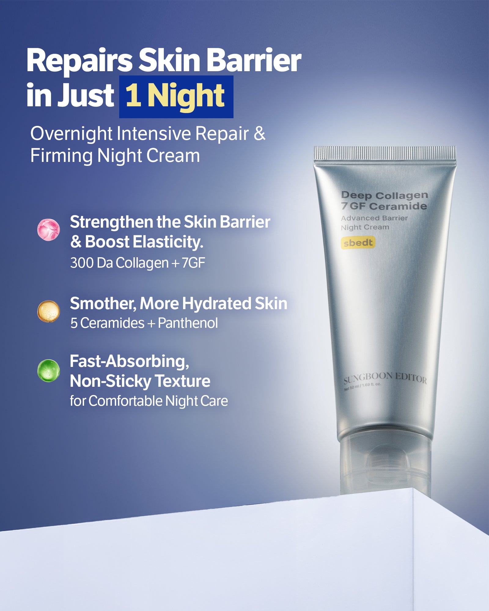 Deep Collagen 7GF Korean Night Cream