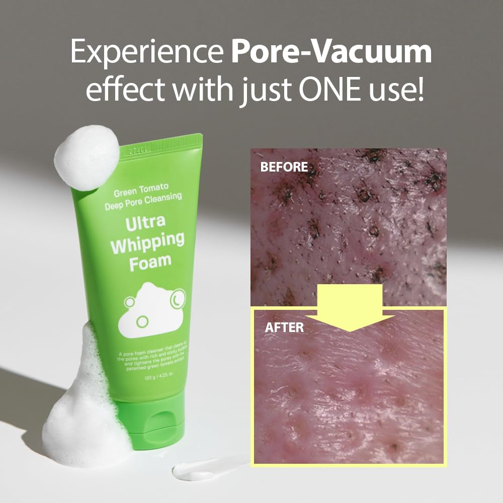 Green Tomato Deep Pore Cleansing Ultra Whipping Foam