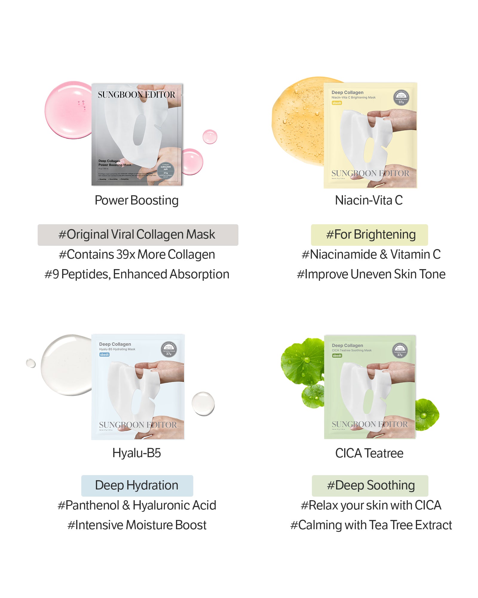 Deep Collagen Cica Teatree Soothing Mask