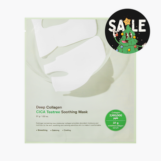 Deep Collagen Cica Teatree Soothing Mask (4pcs)