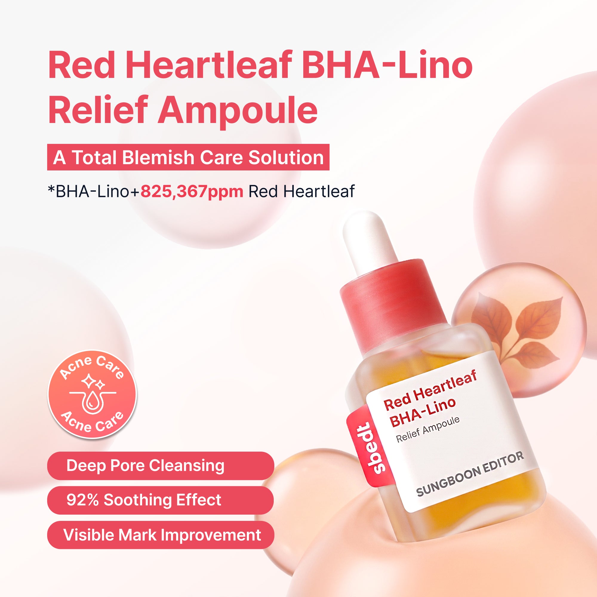 Red Heartleaf BHA-Lino Relief Ampoule