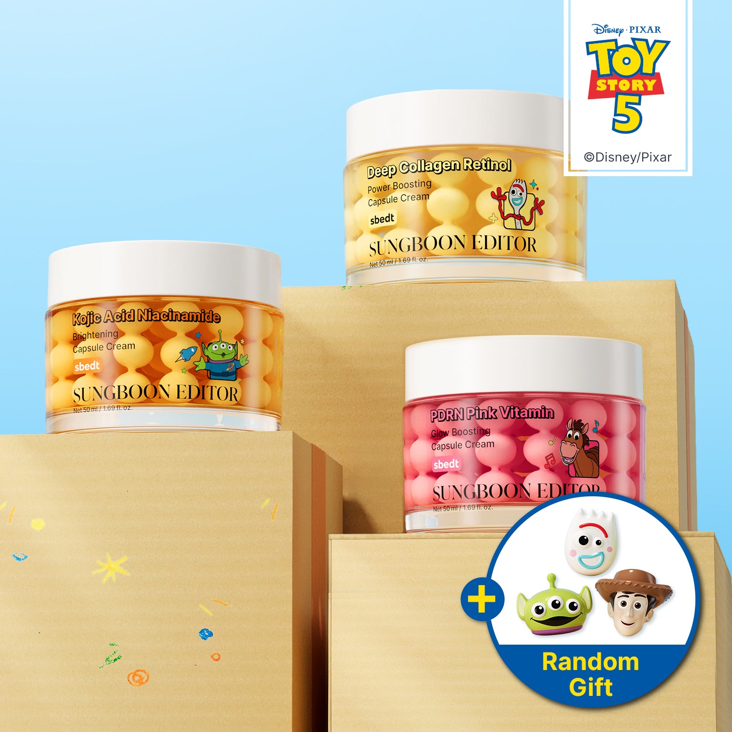 [Toy Story 5 Edition] Capsule Cream trio