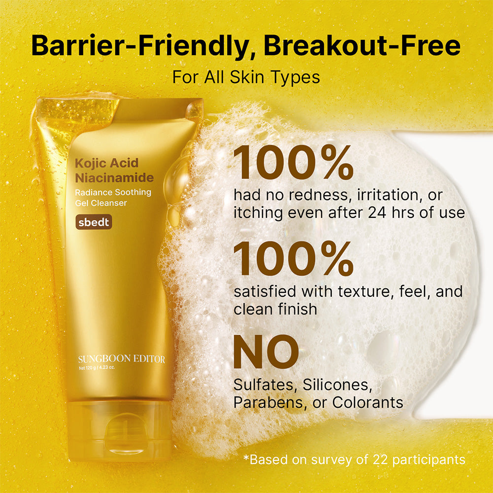 Kojic Acid Niacinamide Brightening Face Gel Cleanser