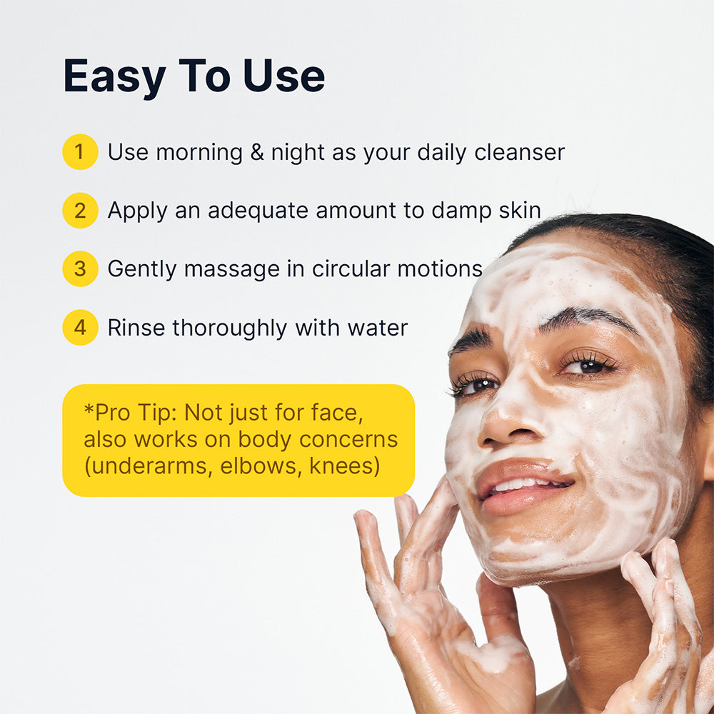 Kojic Acid Niacinamide Brightening Face Gel Cleanser