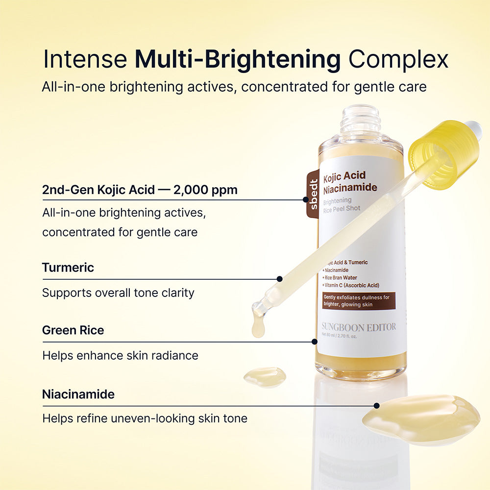 Kojic Acid Niacinamide Rice Peel Shot