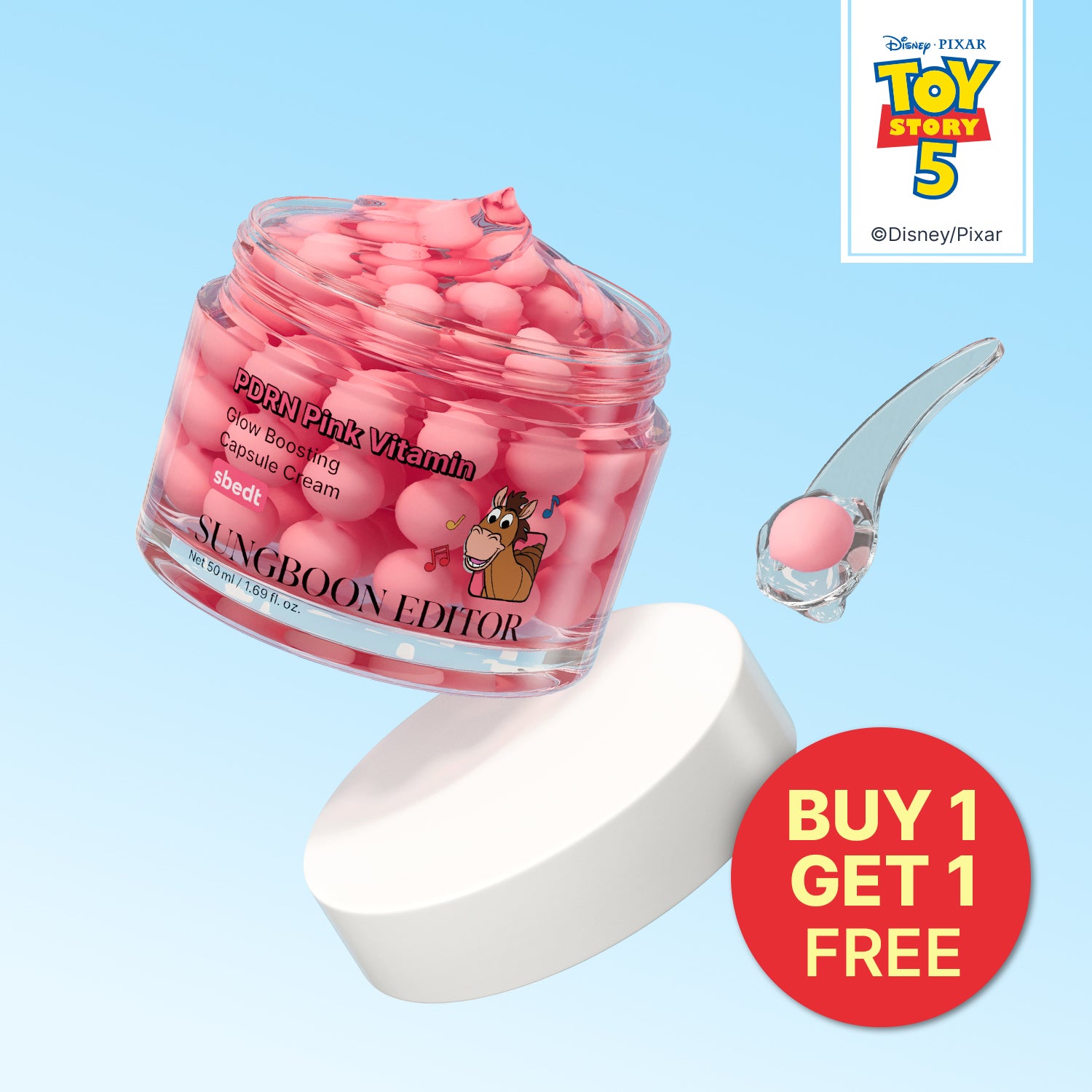 [Toy Story 5 Edition] PDRN Pink Vitamin Glow Boosting Capsule Cream