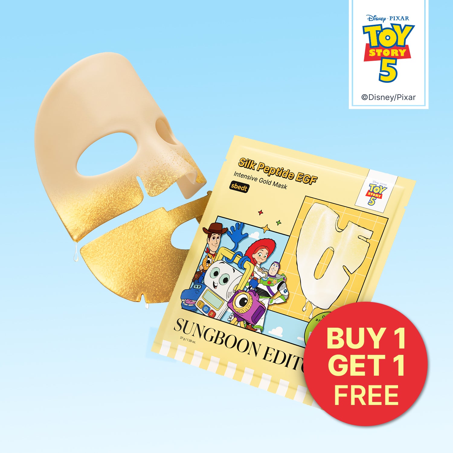 [Toy Story 5 Edition] Silk Peptide EGF Intensive Gold Overnight Mask